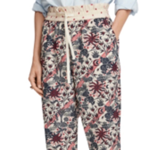Scotch & Soda Floral Print Track Pants, Size M - Picture 1 of 5